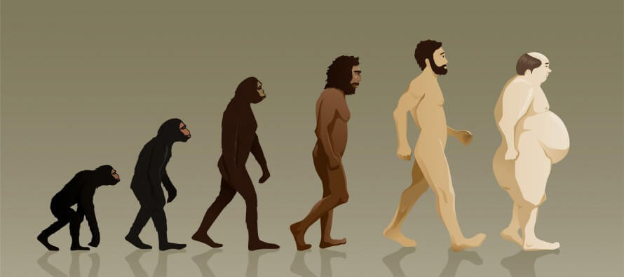 Evolucion indeseable del ser humano hacia un ser gordo y enfermo